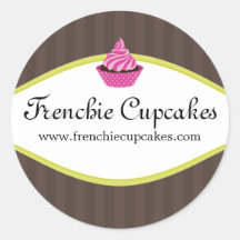 Etiquetas elegantes da padaria do cupcake adesivos