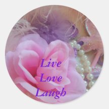 etiquetas - riso de LiveLove Adesivos Redondos