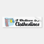 eu acredito nos clotheslines adesivo