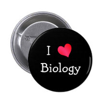 Eu amo a biologia botons
