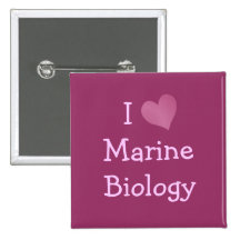 Eu amo a biologia marinha botons