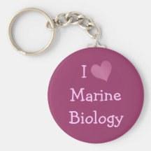 Eu amo a biologia marinha chaveiro