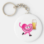 Eu amo a cerveja chaveiros