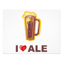 Eu amo a cerveja inglesa convites