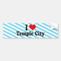 Eu amo a cidade do templo, os Estados Unidos Adesivo