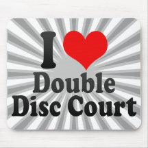Eu amo a corte dobro do disco mouse pads