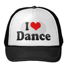 Eu amo a dança bonés