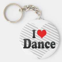 Eu amo a dança chaveiros
