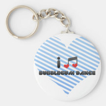 Eu amo a dança de Bubblegum Chaveiros