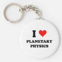 Eu amo a física planetária chaveiros