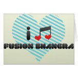Eu amo a fusão Bhangra Cartao
