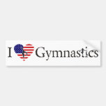 Eu amo a ginástica adesivos