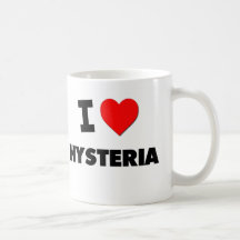 Eu amo a histeria caneca