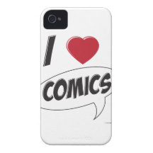 Eu amo a história em quadrinhos! *Heart* Capa iPhone 4 Case-Mate