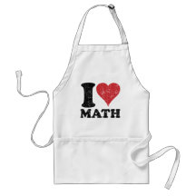 Eu amo a matemática avental