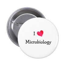 Eu amo a microbiologia botons