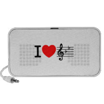 Eu amo a música caixinhas de som para viagem