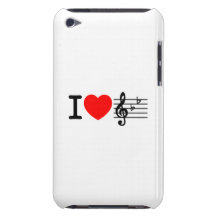 Eu amo a música capas iPod touch Case-Mate