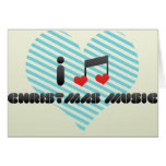 Eu amo a música do Natal Cartao