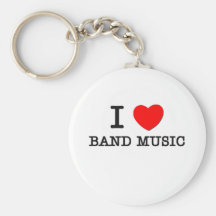 Eu amo a música filarmónica chaveiro