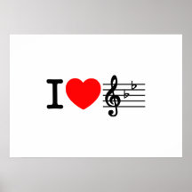Eu amo a música poster