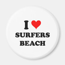 Eu amo a praia Califórnia dos surfistas Imas