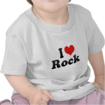 Eu amo a rocha tshirt
