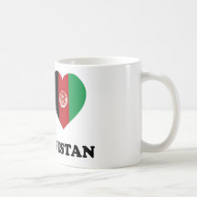 Eu amo Afeganistão Caneca