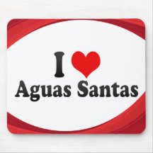 Eu amo águas Santa, Portugal Mousepad