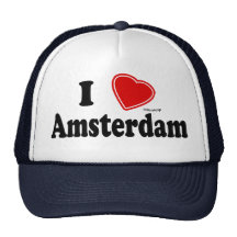 Eu amo Amsterdão Bonés