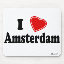 Eu amo Amsterdão Mouse Pad