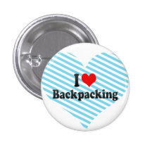 Eu amo Backpacking Botons