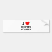 Eu amo biscoitos de fortuna adesivo