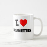Eu amo Brunettes Canecas