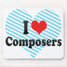 Eu amo compositores mousepad