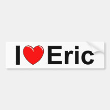 Eu amo (coração) Eric Adesivo