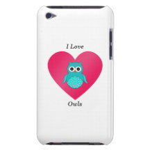 Eu amo corujas capa iPod touch