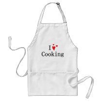 Eu amo cozinhar aventais