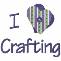 Eu amo Crafting Jaqueta Bordada