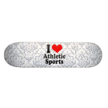 Eu amo esportes atléticos skates personalizados