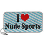 Eu amo esportes nus caixinhas de som para pc