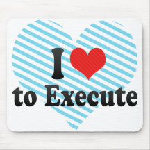 Eu amo executar mouse pads