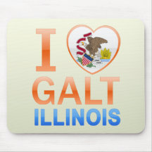 Eu amo Galt, IL Mouse Pad