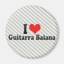 Eu amo Guitarra Baiana Imã De Refrigerador