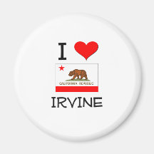 Eu amo IRVINE Califórnia Imã De Refrigerador