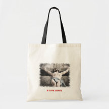 Eu amo Jesus Bolsa De Lona
