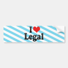 Eu amo legal adesivos