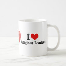 Eu amo líderes religiosos caneca