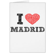 Eu amo Madrid Cartão
