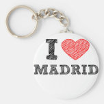 Eu amo Madrid Chaveiro